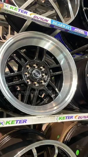 Rim 15" 4holes Offset Black/Silver