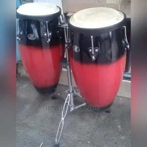 Conga Drums, One Stand Color Red