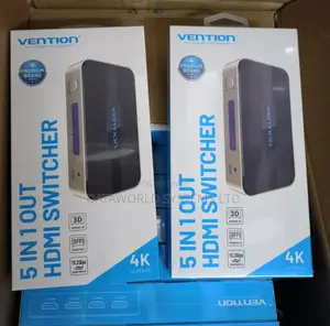 Vention ACDG0 HDMI Switcher 5 in 1 Out (Gold Color)