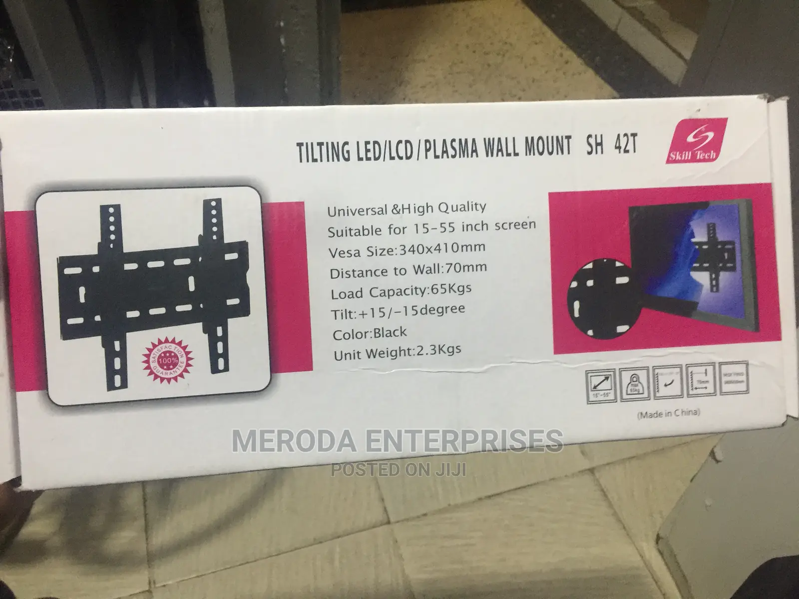 LCD/Led Tilting Wall Brackets’S Black