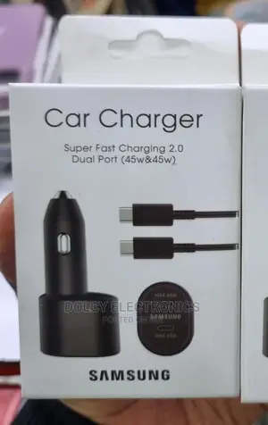 Samsung Super Fast Dual Car Charger (45W+15W) With Type-C