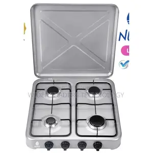 Nunix 4 Gas Burner Table Top Cooker Black L