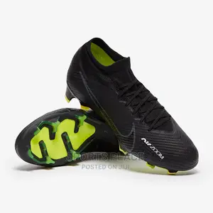 Nike Black Low-Cuts Mercurial Air Zoom Football Boots