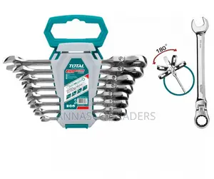 Total THT102RK586 8 PCS Flexible Ratchet Spanner Set