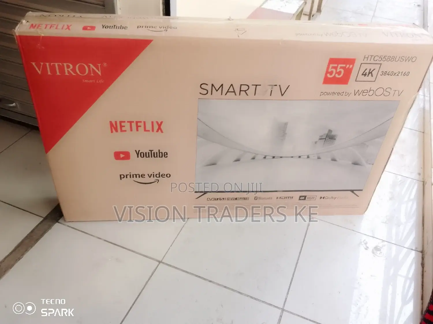 Vitron 55 Inch Smart Android Frameless Webostv Netflix