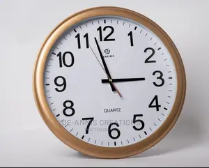 Customized 36cm Gold Ring Clock