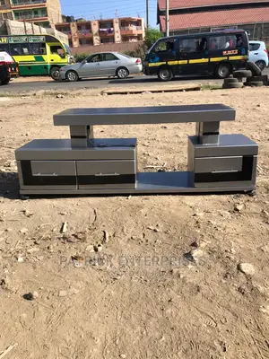Morden Wooden TV Stand With LED Lights