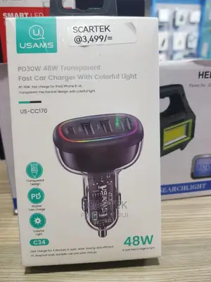 Pd30w 48W Transparent Fast Car Charger