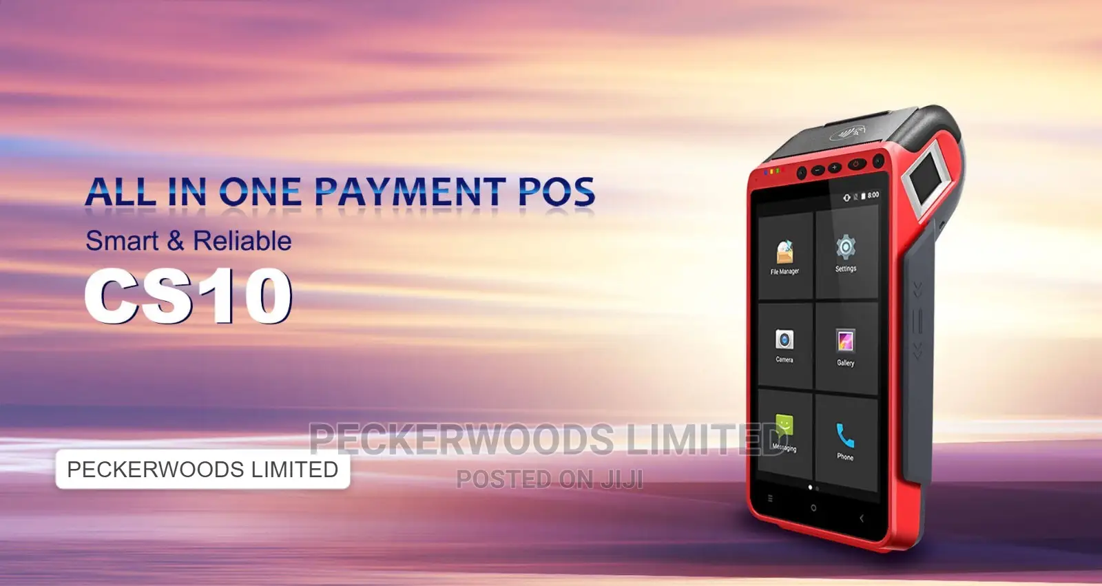 Mobile Pos With Attached Printer Cs10