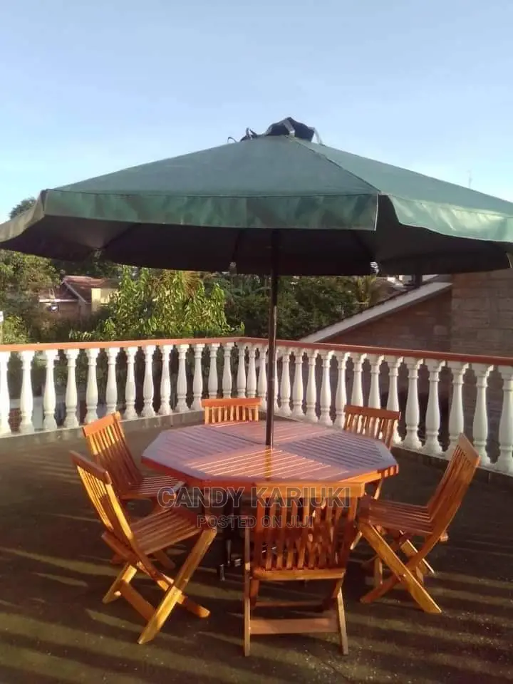 6 Seater Garden Set Plus Umbrella
