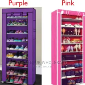 10 Layers Single Column Shoe Rack and Cover