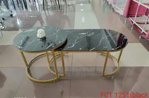 Marble Fct-1251 Black Coffee Table