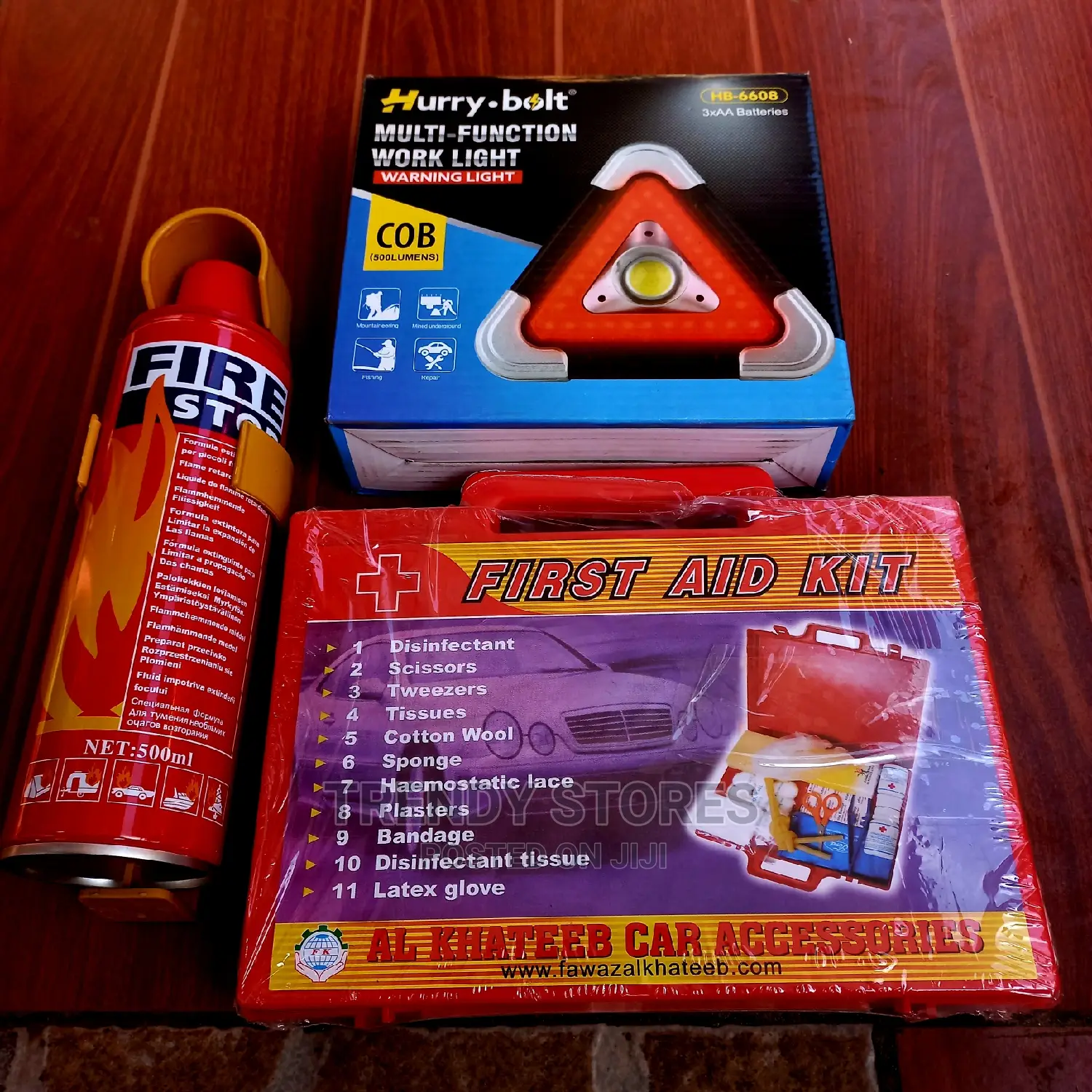 Multifunction Warning Light,Fire Extinguisher &First Aid Kit