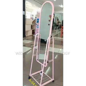 Dressing Mirror With Wheel and Shoe Rack