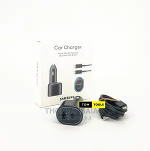 Samsung 45W Super Fast Car Charger USB Type-C to Type-C Cabl