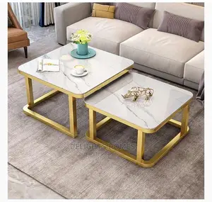 *2 in 1 Square Tempered Glass Nesting Tables*