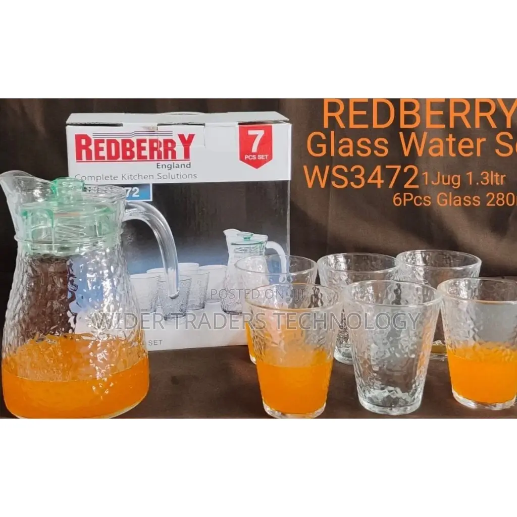 7pcs Water Set -6 Glasses 1 Jugglass Volume:Tableware Octi