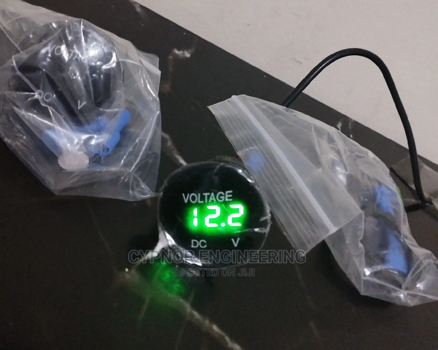 Green Car Voltmeter