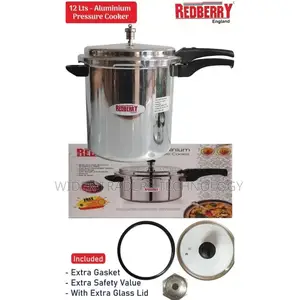 Redberry Aluminium Pressure Cooker 12L