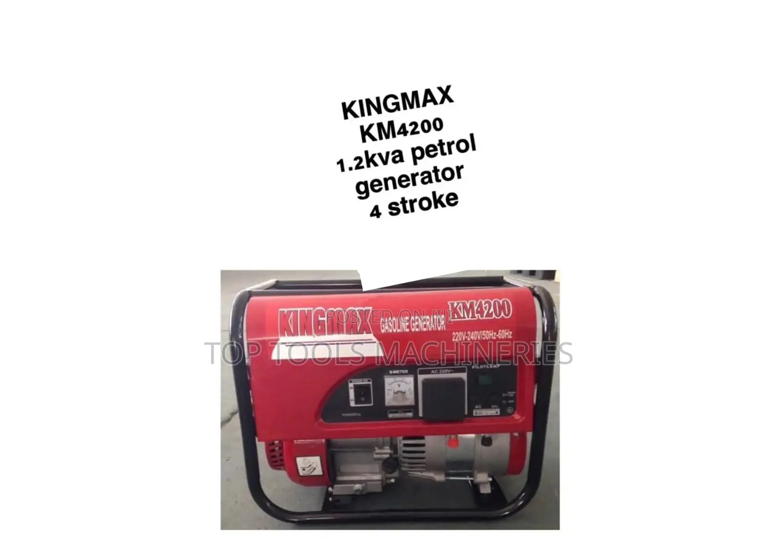 Kingmax 1.2kva Petrol Generator 4stroke