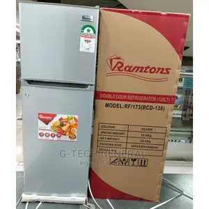 Ramtons RF/173 Double Door Direct Cool Refrigerator -Silver