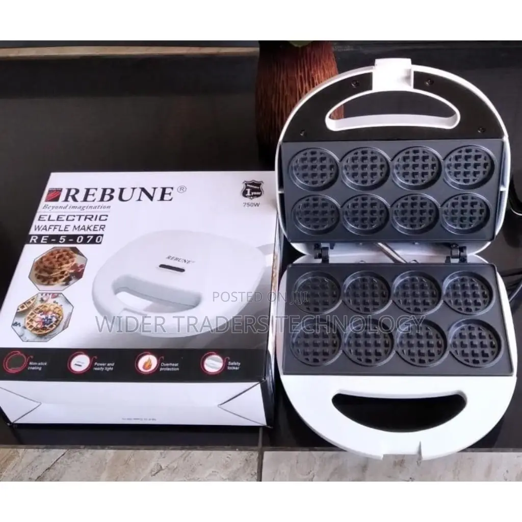 2-Slice Waffle Maker Non- Stick Coating
