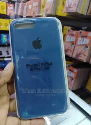 iPhone 7/8 Plus Silicone Case Cover Blue