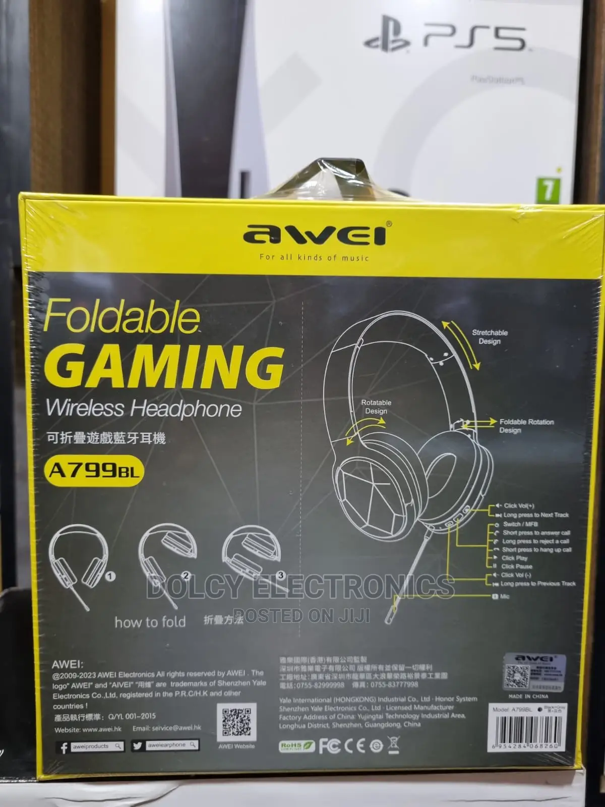 Awei a-799bl Wireless Bluetooth Gaming Headphone