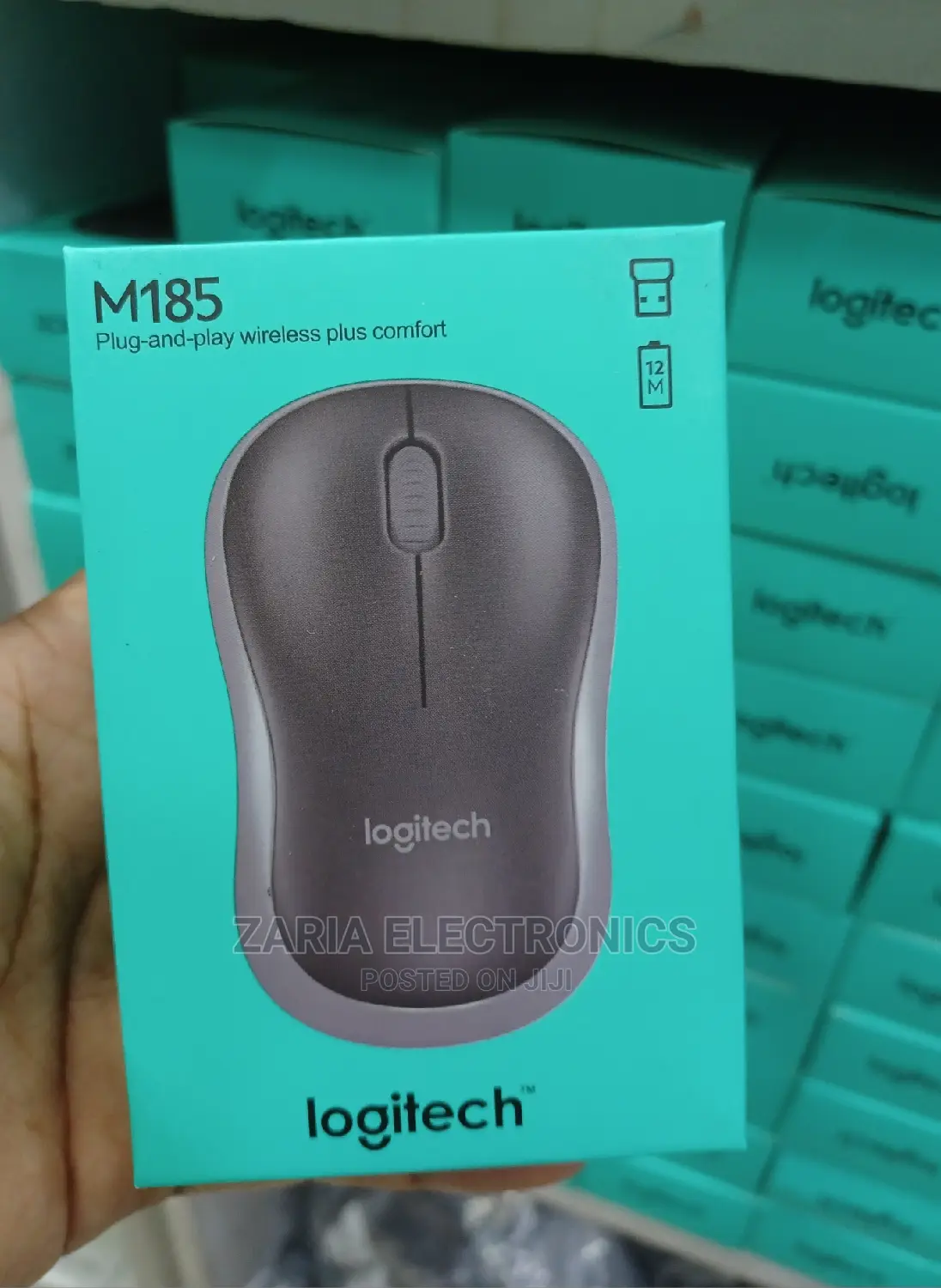 Logitech M185 Wireless Mouse, Plug and Play
