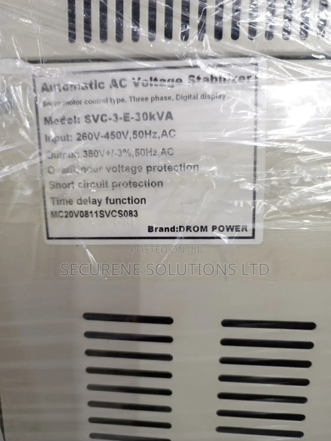 Voltage Stabilizer 3 Phase Digital Display Drom Power 30kw