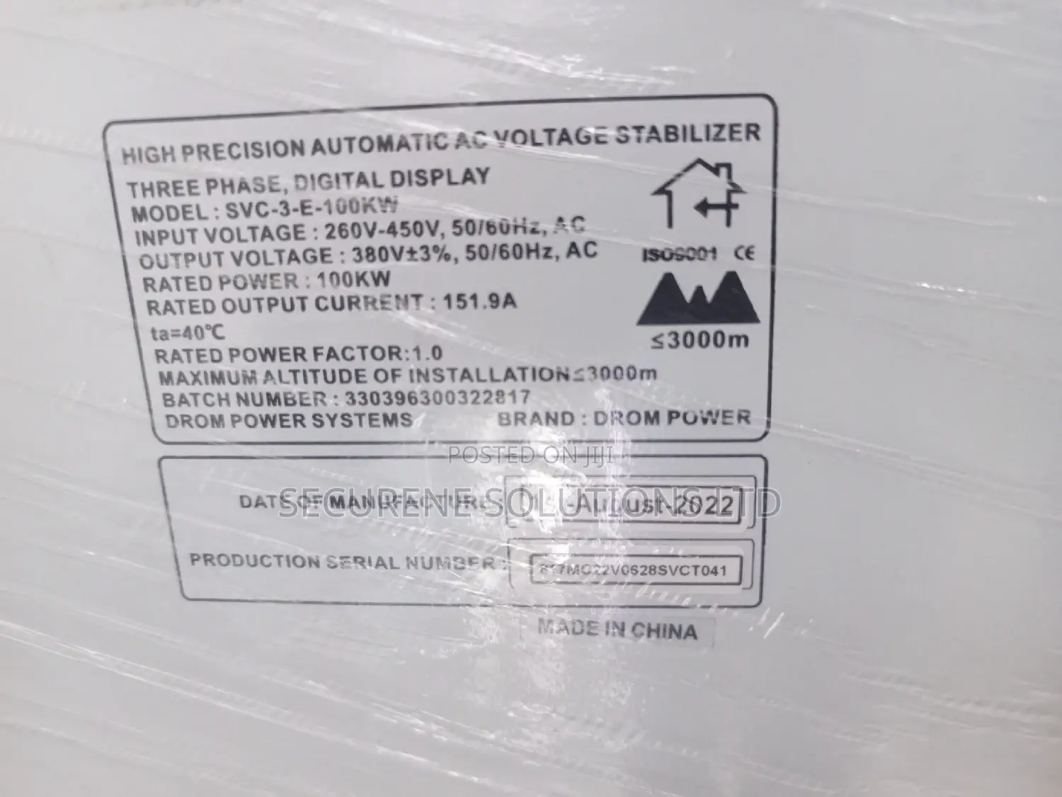 Automatic Voltage Stabilizer 3 Phase 100kw
Servo Motor