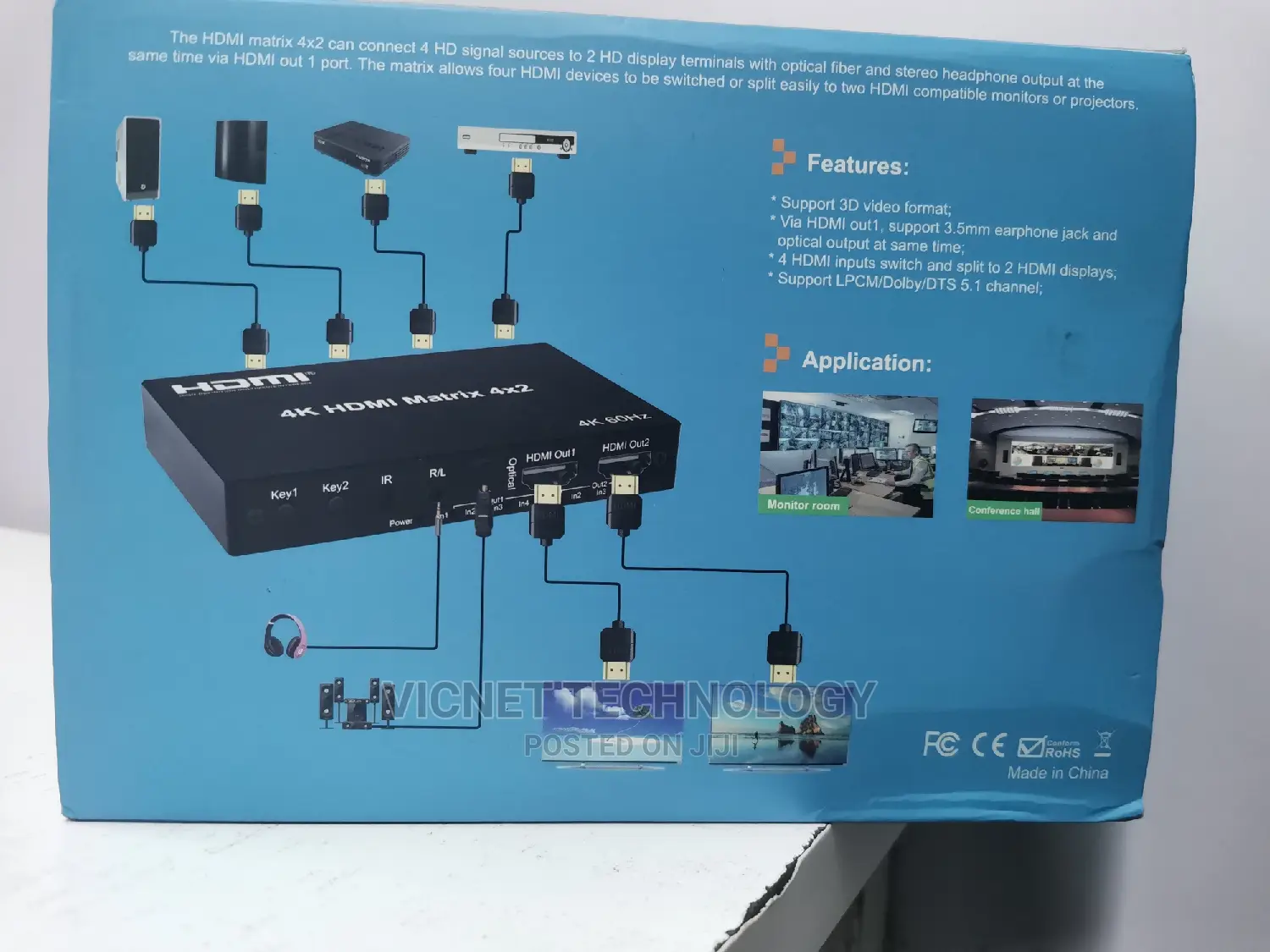 4×2 HDMI Matrix Switch ( at 60hz)