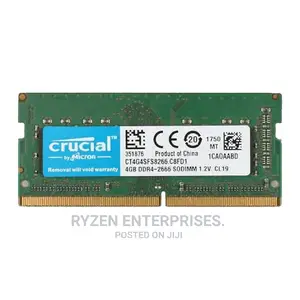 •°Crucial Laptop RAM DDR4 4GB 2666°•