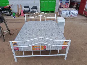 White Queen Size Metal Bed