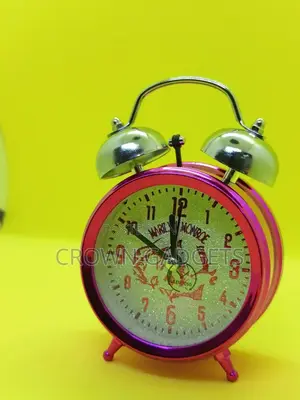 Mini Round Bedside Desk Alarm Clock