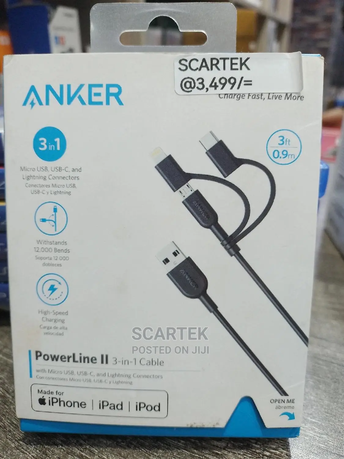 Anker II 3-in-1 Cable