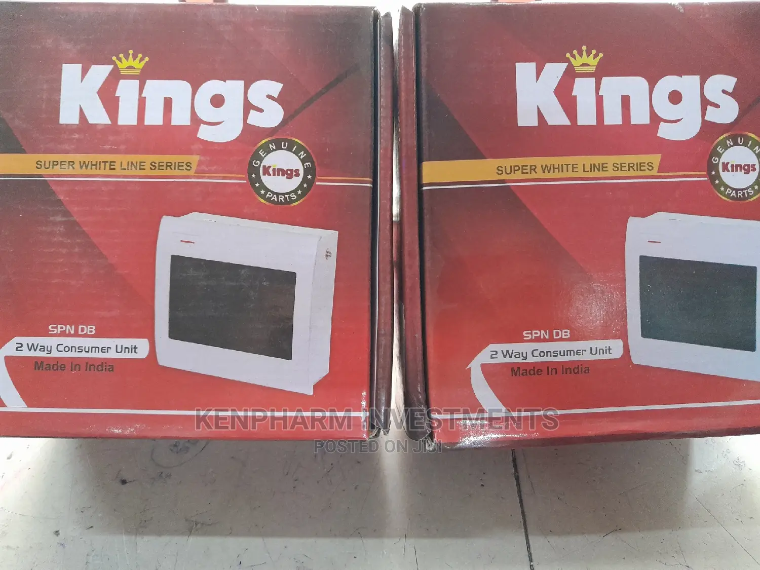2 Way Consumer Unit / Distribution Board Complete Metallic