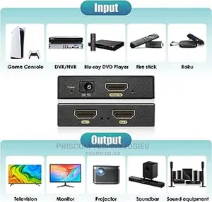 1X2 HDMI Splitter, HDMI Splitter 1080p, Splitter 1 in 2 Out