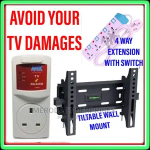 Television Tv Wall Mount and Power Surge Protectors