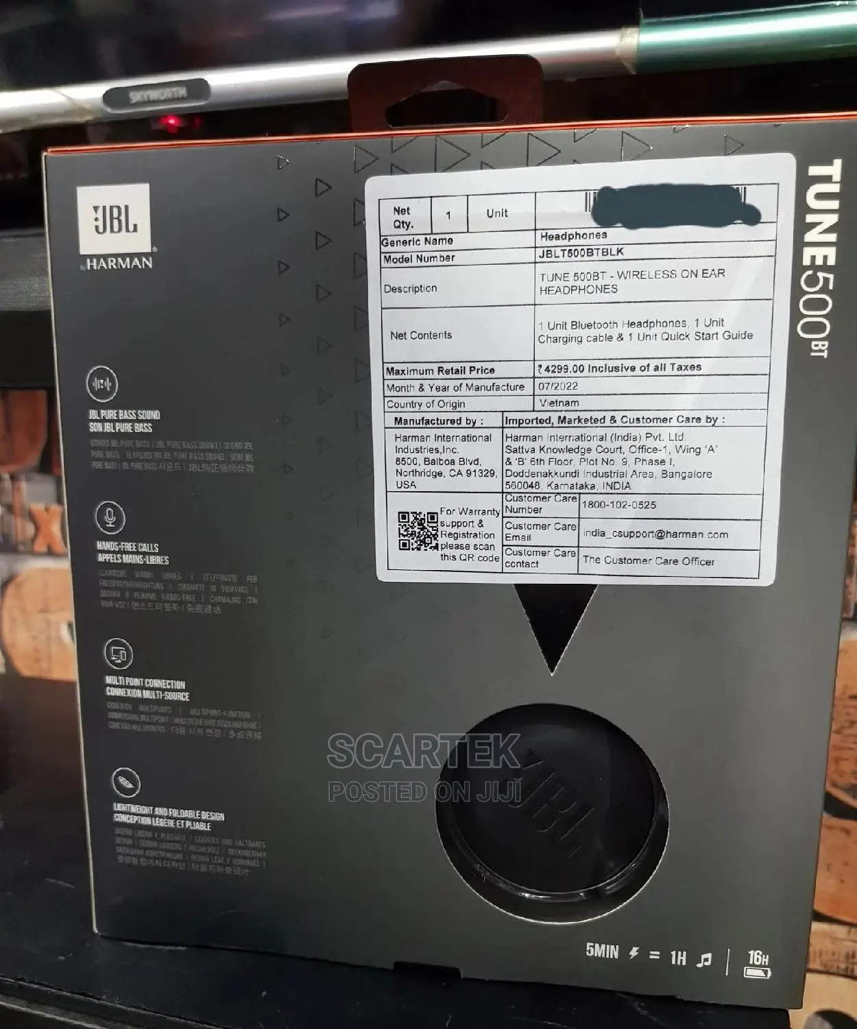 JBL Tune 500bt Headphone