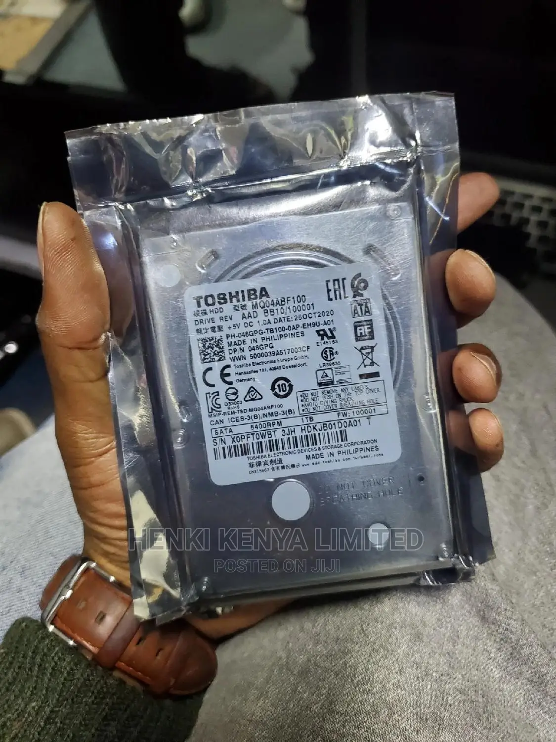 1TB Laptop Hard Disk Toshiba