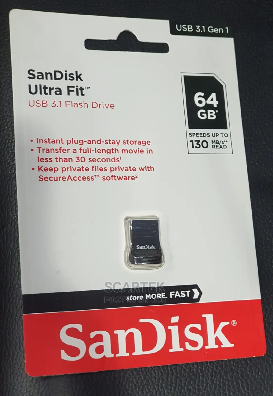 Sandisk 64GB Ultra Fit3.1 Flash Drive