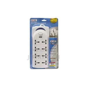 Borl High Grade 8 Ways Heavy Duty Extension Socket - White