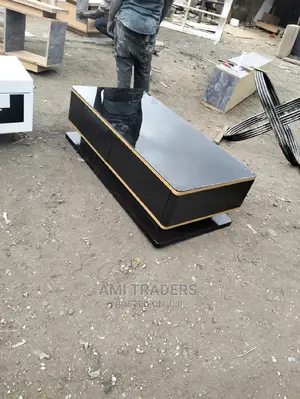 Black Glass Mirrored Coffee Table