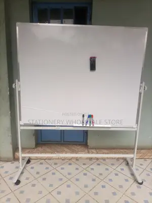 White Board With Wheeled Stand 4ft X 4ft - Duble Sided