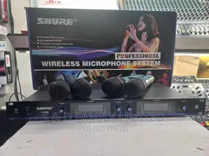 Shure 4 Wireless Microphones With One Receiver U6600
