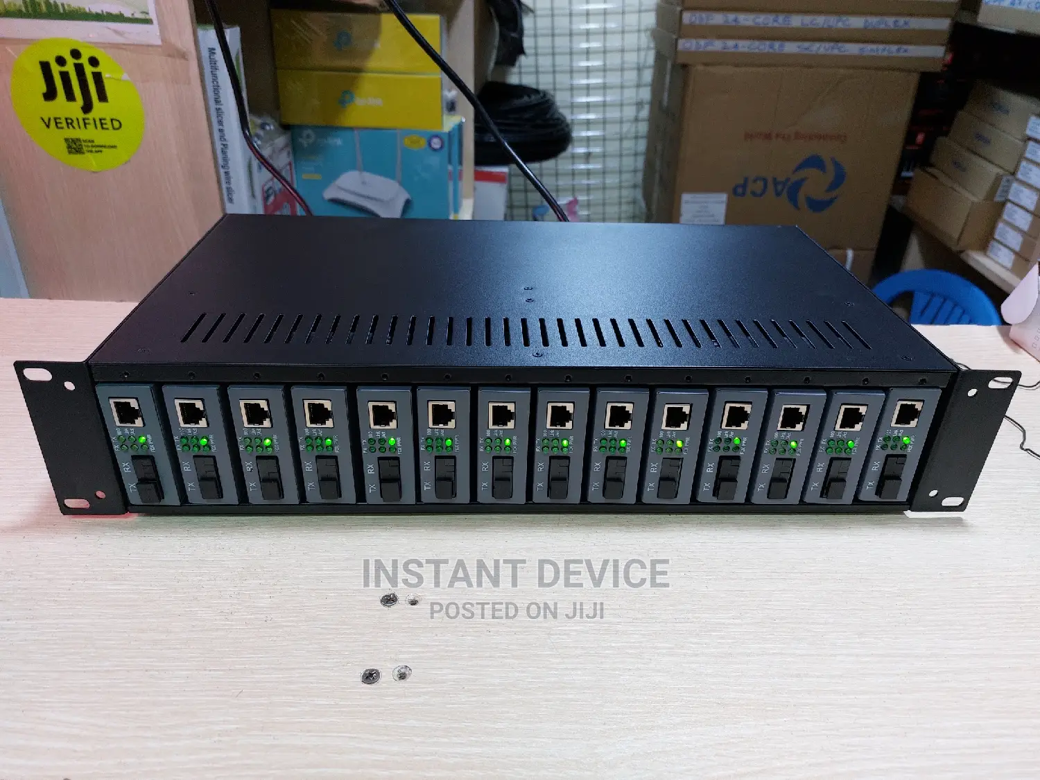 14-Slot Rackmount Media Converter Cabinet