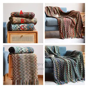 *Bohemian Soft Knit Blanket