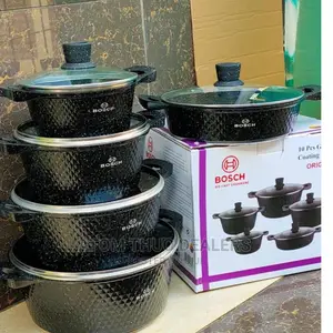 New Botch Granite 10 Pieces Cookware Set