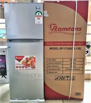 Ramtons RF/173, 2 Door Direct Cool Fridge, 128 Litres